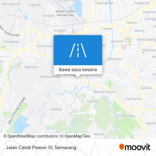 Peta Jalan Candi Pawon VI