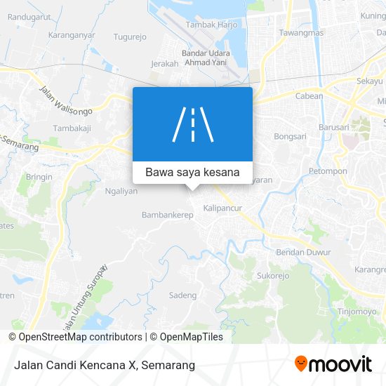 Peta Jalan Candi Kencana X