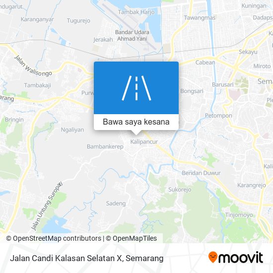 Peta Jalan Candi Kalasan Selatan X