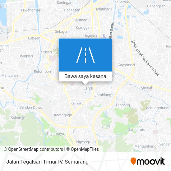 Peta Jalan Tegalsari Timur IV