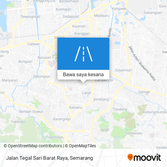 Peta Jalan Tegal Sari Barat Raya