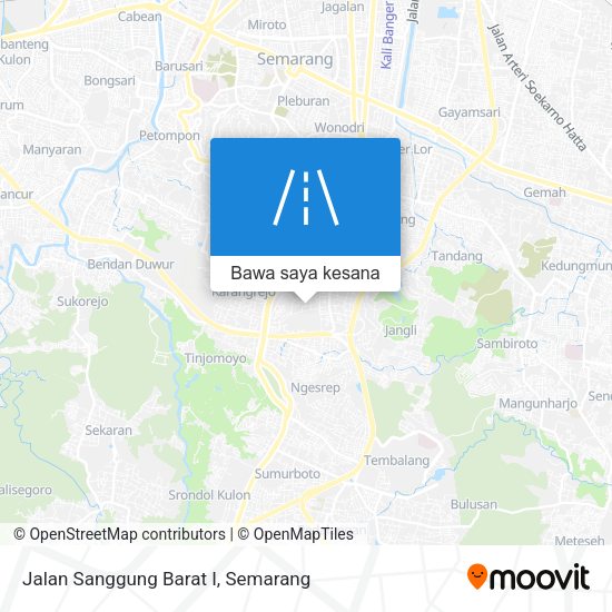 Peta Jalan Sanggung Barat I