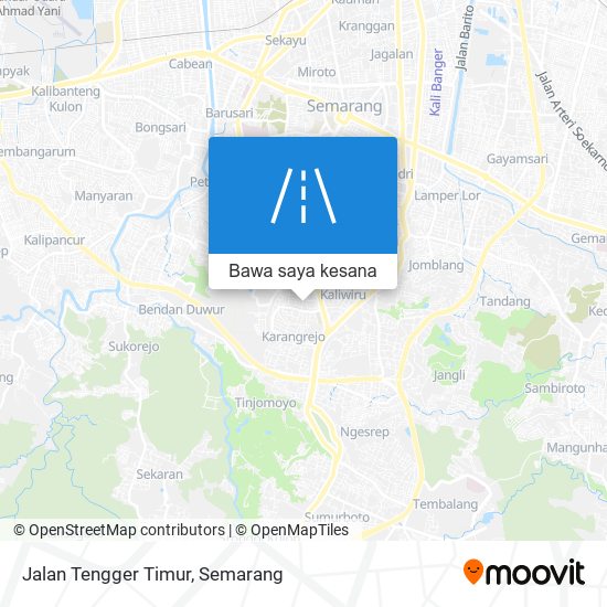 Peta Jalan Tengger Timur