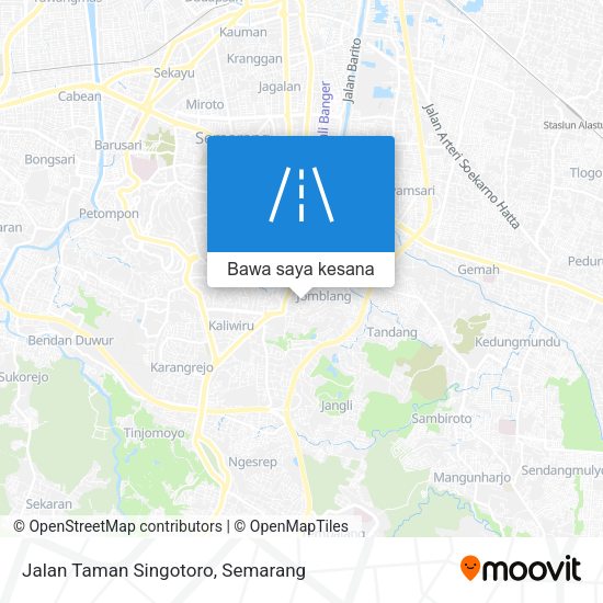 Peta Jalan Taman Singotoro