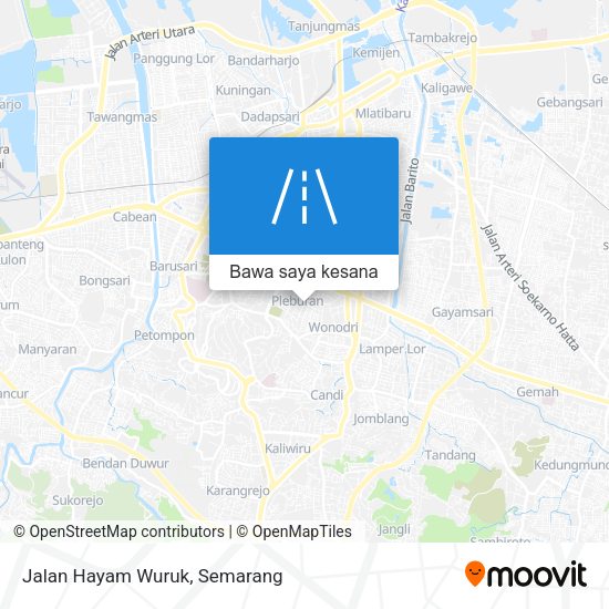 Peta Jalan Hayam Wuruk