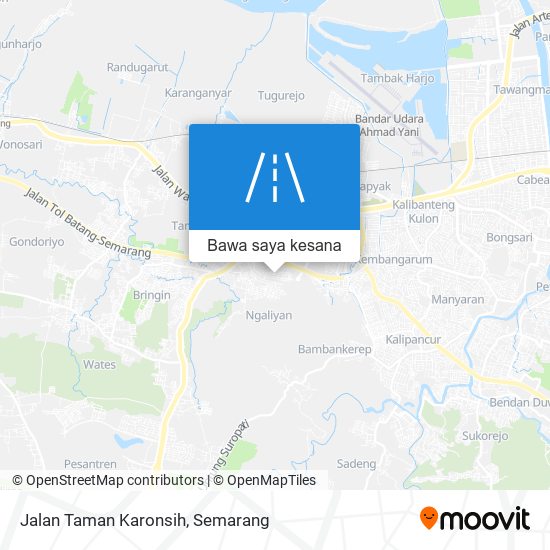 Peta Jalan Taman Karonsih