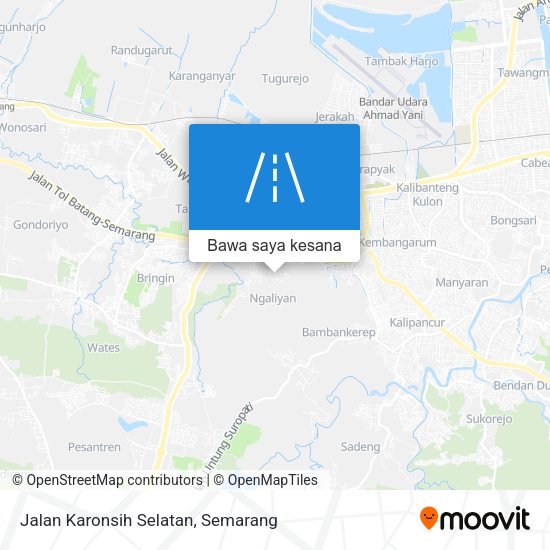 Peta Jalan Karonsih Selatan