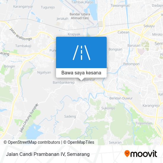 Peta Jalan Candi Prambanan IV