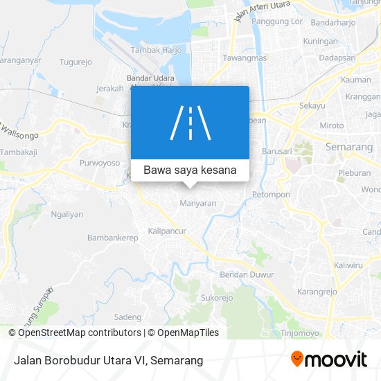 Peta Jalan Borobudur Utara VI