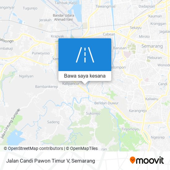 Peta Jalan Candi Pawon Timur V