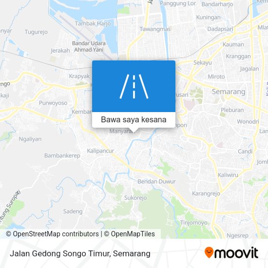 Peta Jalan Gedong Songo Timur