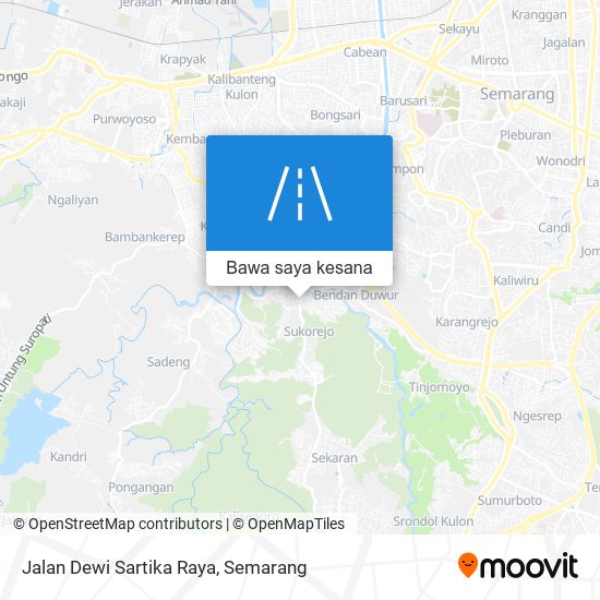 Peta Jalan Dewi Sartika Raya