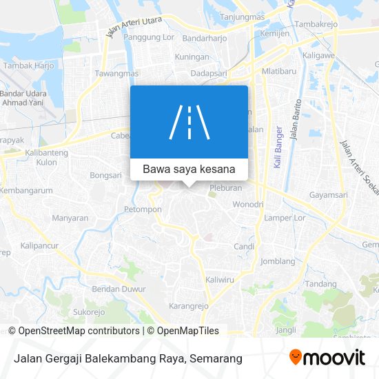 Peta Jalan Gergaji Balekambang Raya