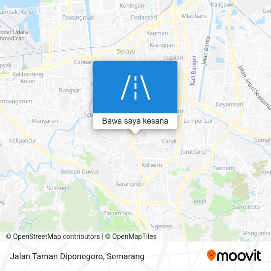 Peta Jalan Taman Diponegoro