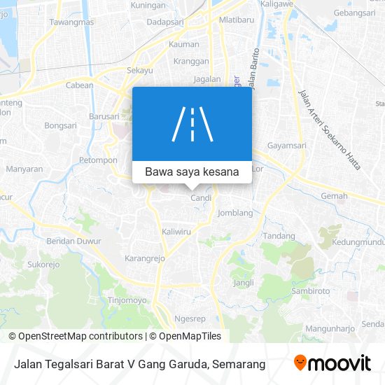 Peta Jalan Tegalsari Barat V Gang Garuda