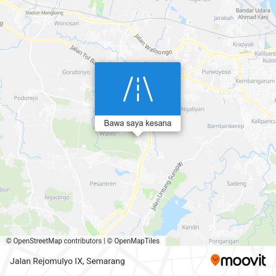 Peta Jalan Rejomulyo IX
