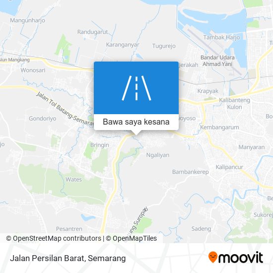 Peta Jalan Persilan Barat