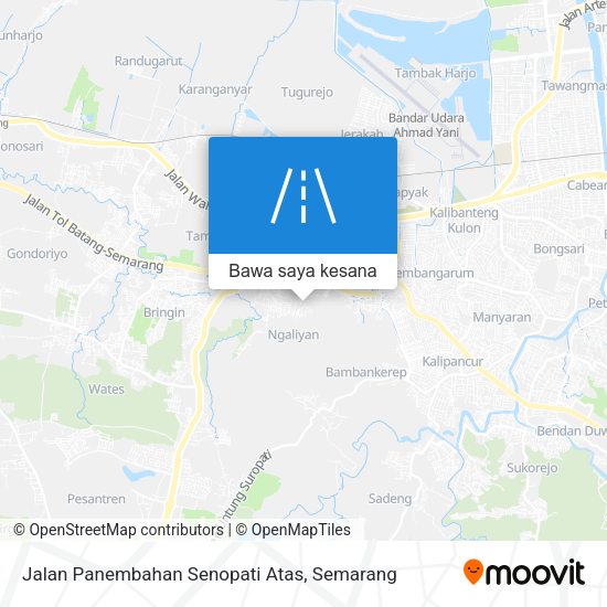 Peta Jalan Panembahan Senopati Atas