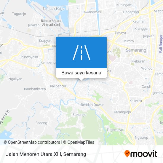 Peta Jalan Menoreh Utara XIII