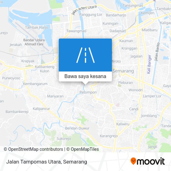 Peta Jalan Tampomas Utara