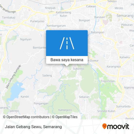 Peta Jalan Gebang Sewu