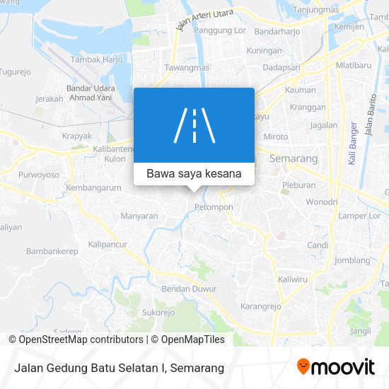 Peta Jalan Gedung Batu Selatan I
