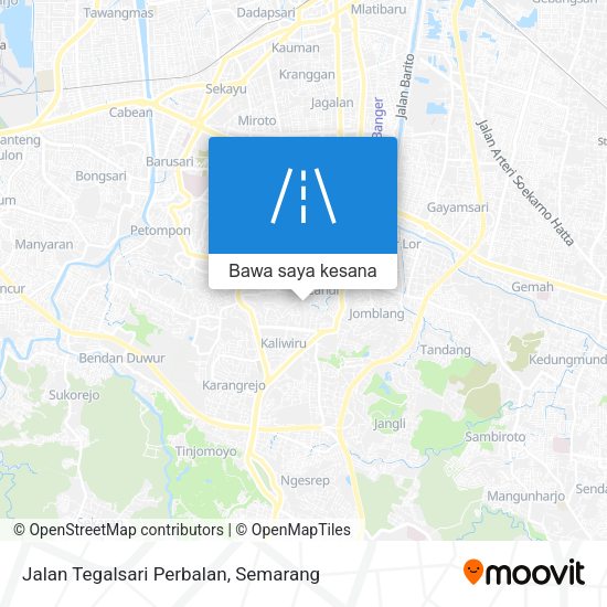 Peta Jalan Tegalsari Perbalan
