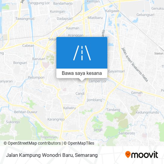 Peta Jalan Kampung Wonodri Baru