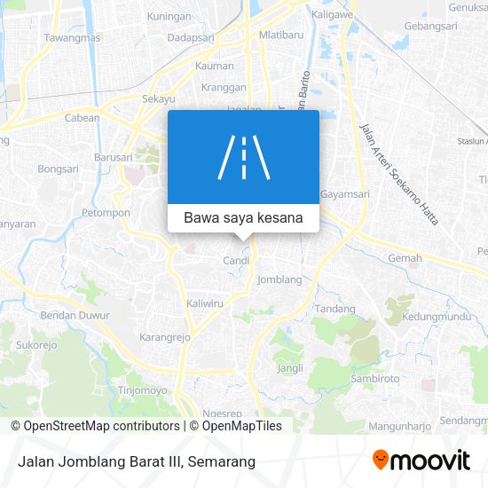 Peta Jalan Jomblang Barat III