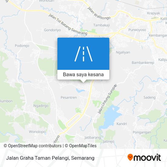 Peta Jalan Graha Taman Pelangi