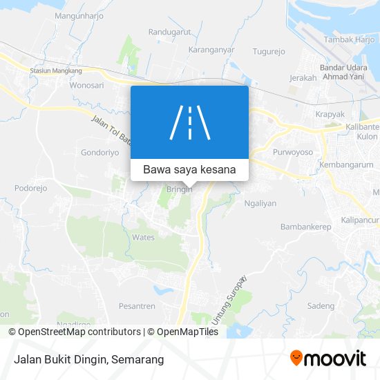 Peta Jalan Bukit Dingin