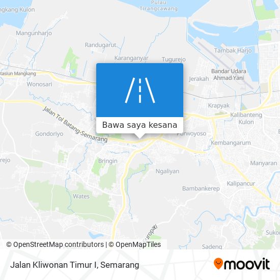 Peta Jalan Kliwonan Timur I