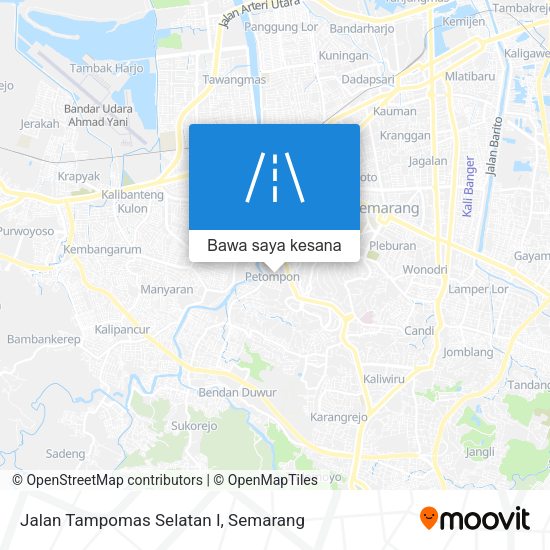 Peta Jalan Tampomas Selatan I