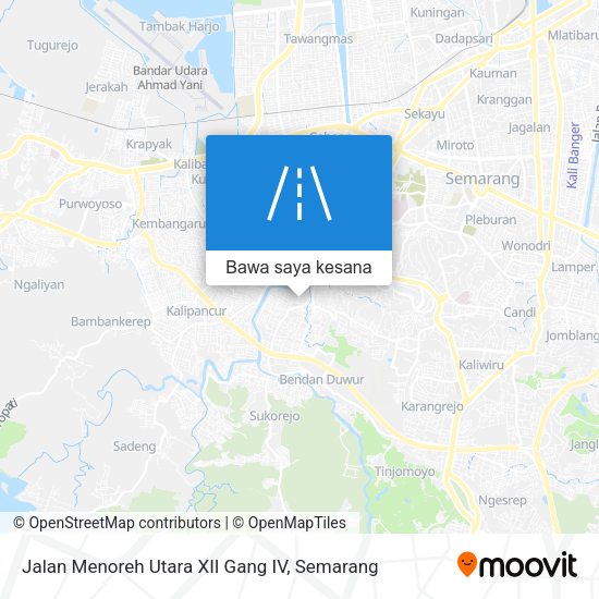 Peta Jalan Menoreh Utara XII Gang IV