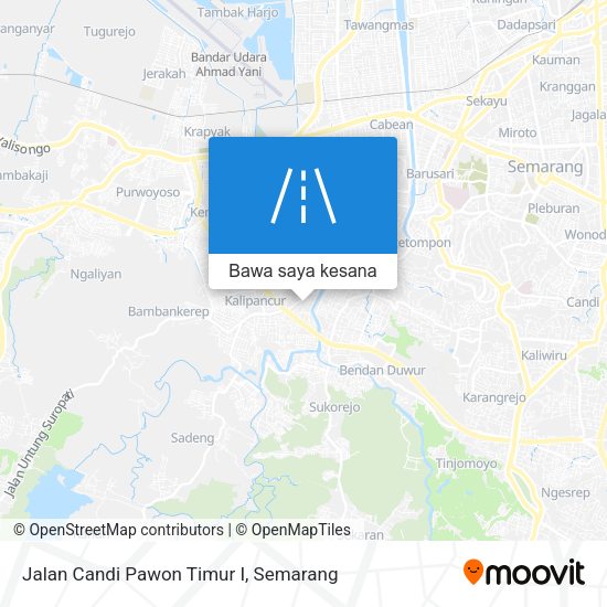 Peta Jalan Candi Pawon Timur I