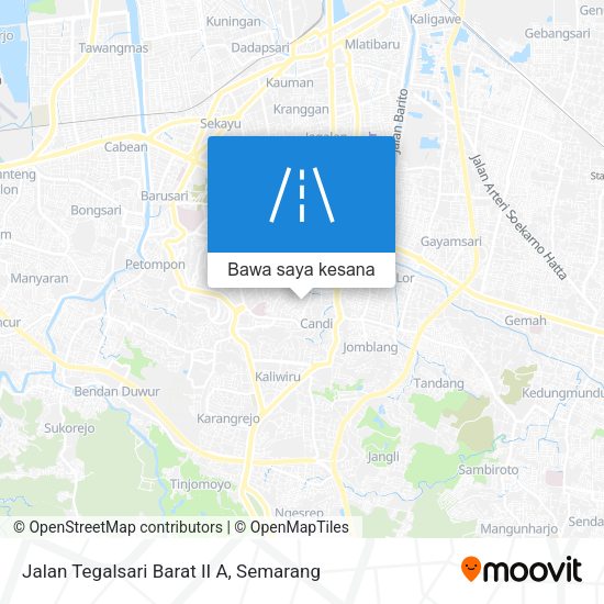 Peta Jalan Tegalsari Barat II A