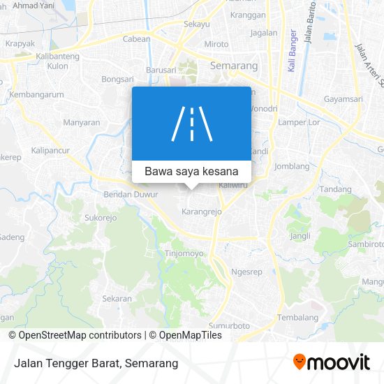Peta Jalan Tengger Barat