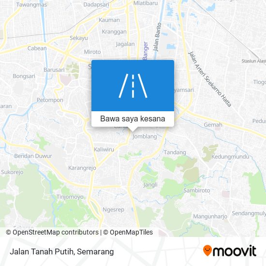 Peta Jalan Tanah Putih