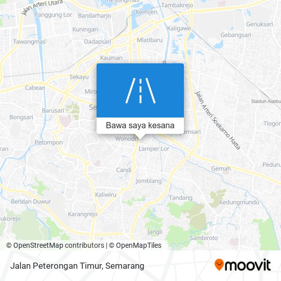 Peta Jalan Peterongan Timur