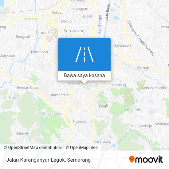 Peta Jalan Karanganyar Legok
