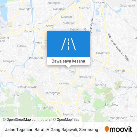 Peta Jalan Tegalsari Barat IV Gang Rajawali