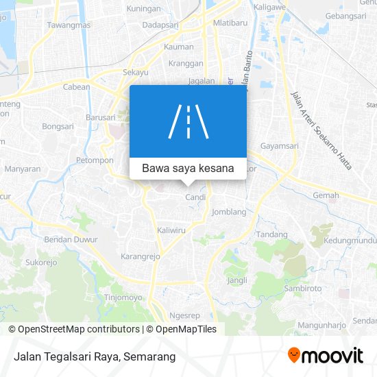 Peta Jalan Tegalsari Raya