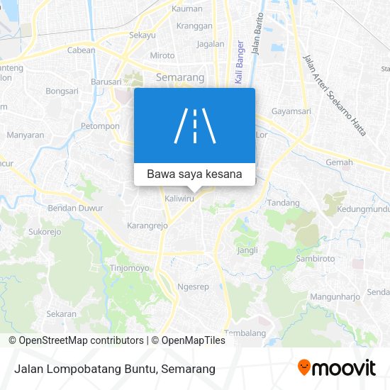 Peta Jalan Lompobatang Buntu