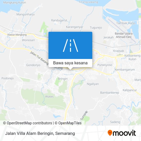 Peta Jalan Villa Alam Beringin