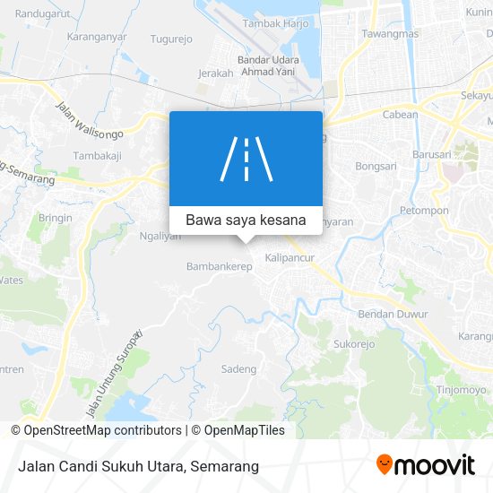 Peta Jalan Candi Sukuh Utara