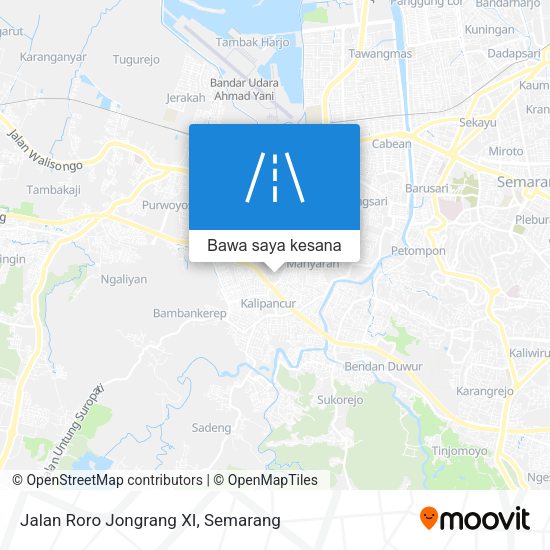 Peta Jalan Roro Jongrang XI
