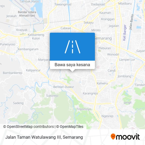 Peta Jalan Taman Watulawang III