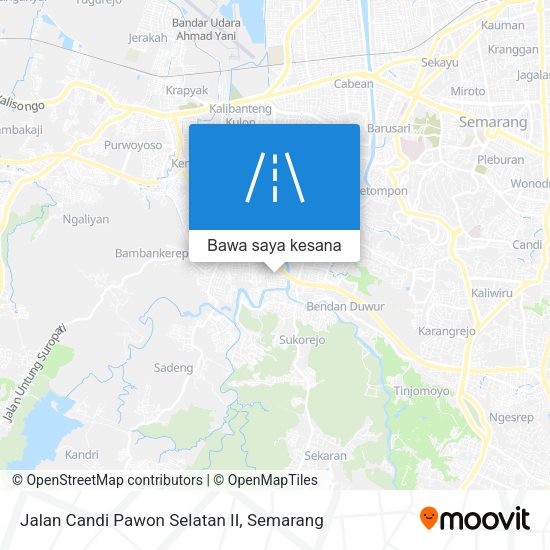 Peta Jalan Candi Pawon Selatan II