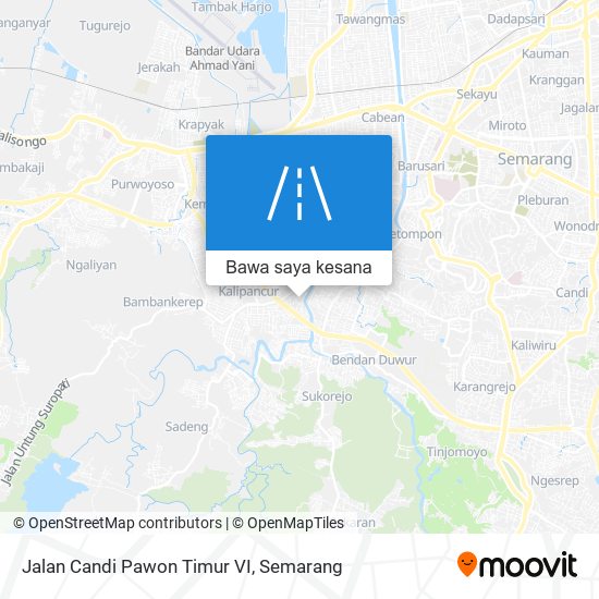 Peta Jalan Candi Pawon Timur VI