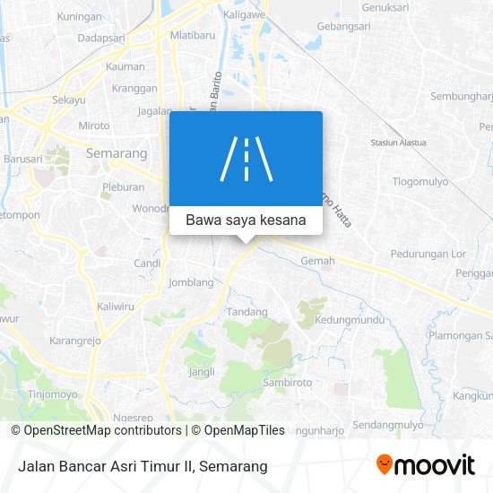 Peta Jalan Bancar Asri Timur II